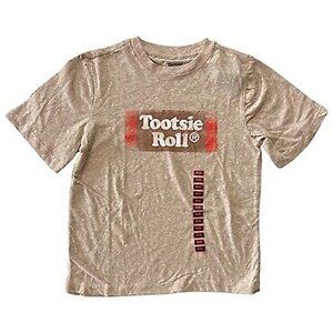 Boy's Licensed Retro Vintage Graphic Tee Short Sleeve T-Shirt Tootsie Roll